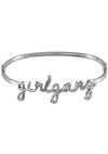 Wanderlust + Co Girlgang Bangle in Silver