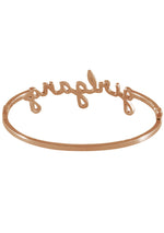 Wanderlust + Co Girlgang Bangle in Rose Gold