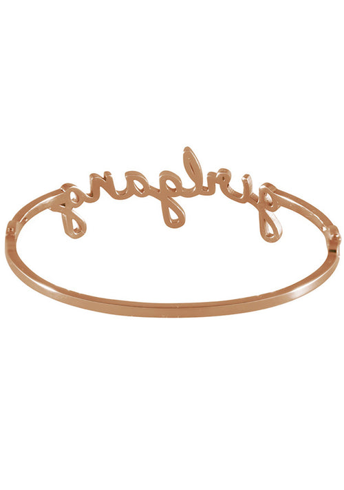Wanderlust + Co Girlgang Bangle in Rose Gold