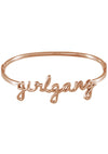 Wanderlust + Co Girlgang Bangle in Rose Gold