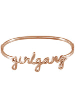 Wanderlust + Co Girlgang Bangle in Rose Gold