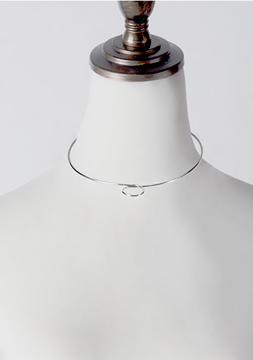 Wanderlust + Co Loop Choker in Silver