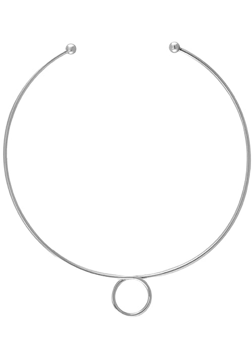 Wanderlust + Co Loop Choker in Silver