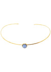 Wanderlust + Co Mia Choker in Gold/Sky