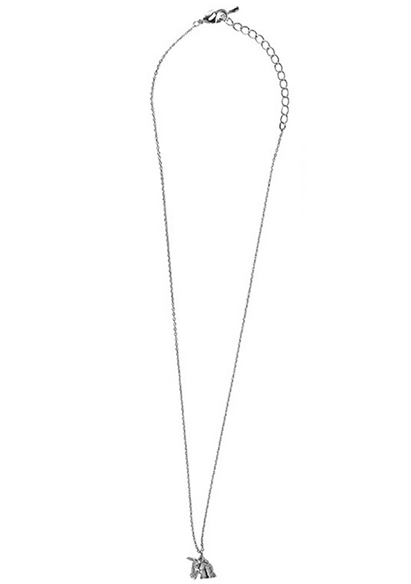 Wanderlust + Co Emoji Unicorn Necklace in Silver
