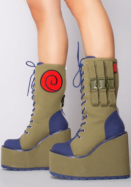 Naruto Dune Kakashi Cosplay Platform Boots